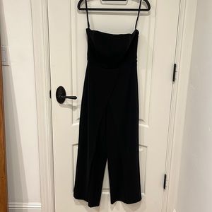 White House Black Market Strapless Black Jumpsuit, 0